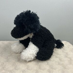 Mary Meyer Sweet Rascals Black White Puppy Dog Plush Stuffed Animal Toy